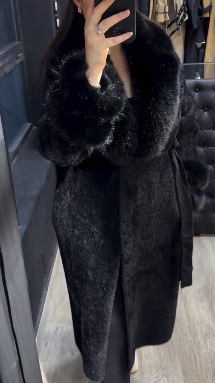 Women Fur Collar Temperament Casual Coat