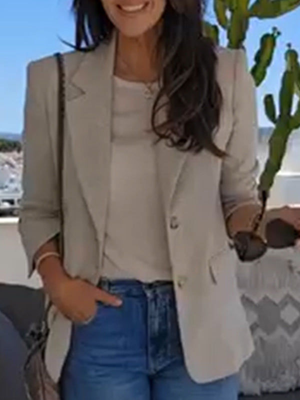 Ladies Lapel Temperament Commuter Jacket