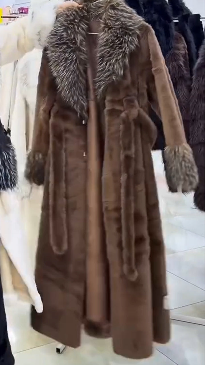 Women Lapel Plush Temperament Casual Coat