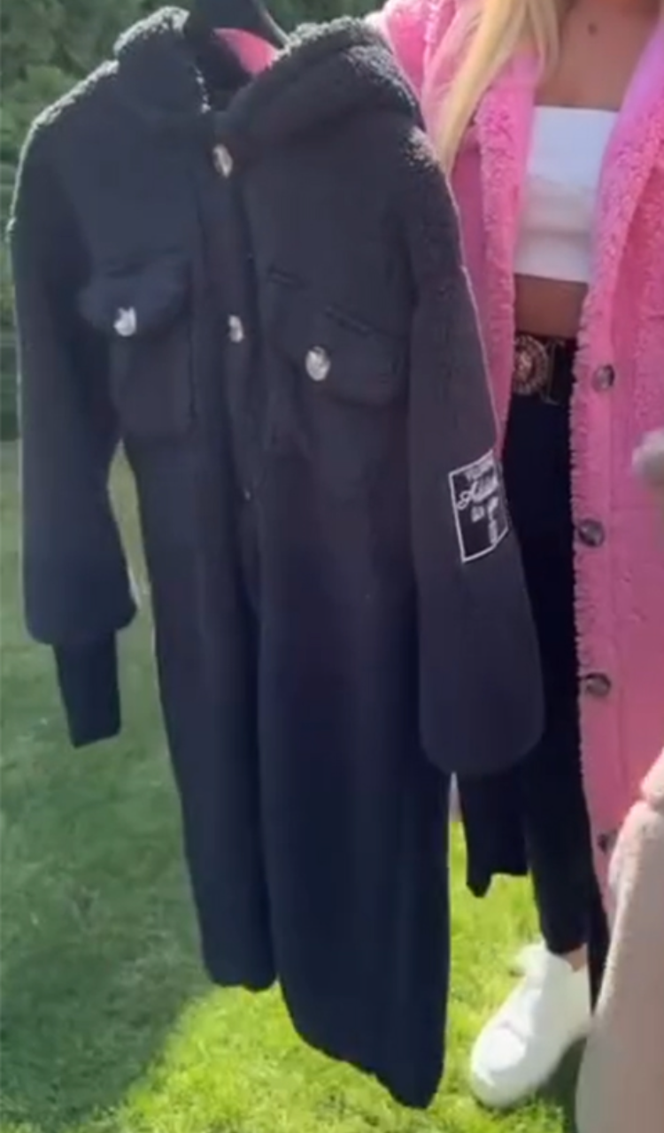 Women Hooded Button-Down Casual Plush Coat