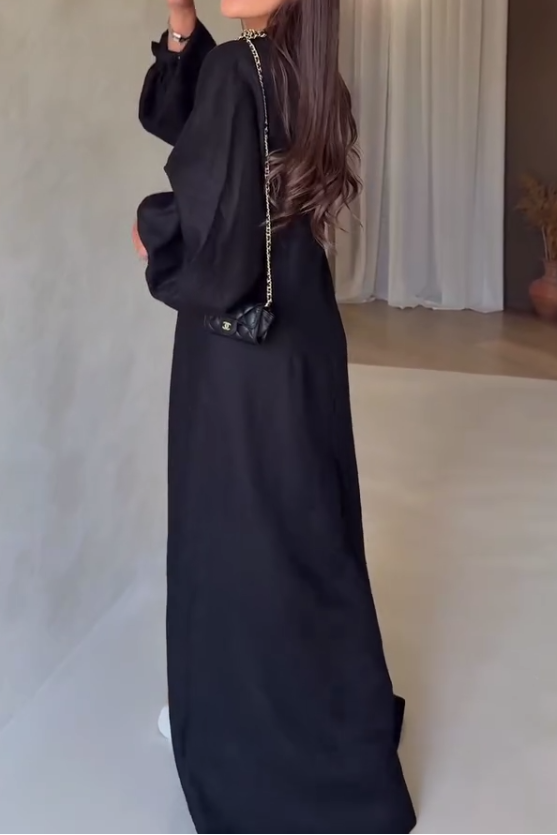 Women Casual Oversized Sleeve Shirt Dress