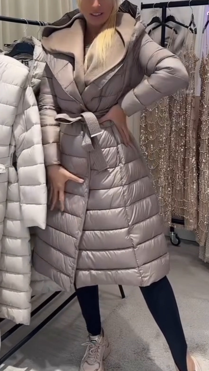 Women Patchwork Casual Long Cotton Coat