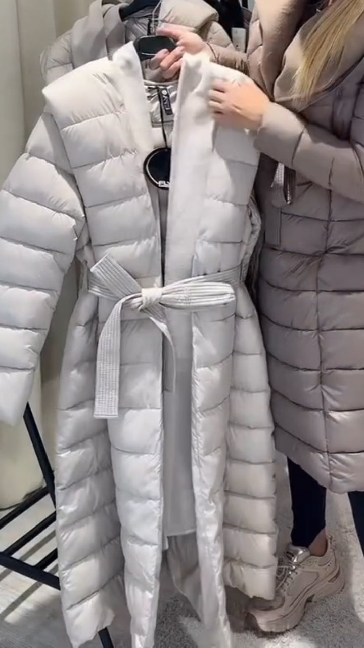Women Patchwork Casual Long Cotton Coat