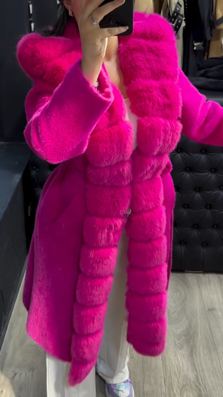 Women Fur Collar Temperament Casual Plush Coat