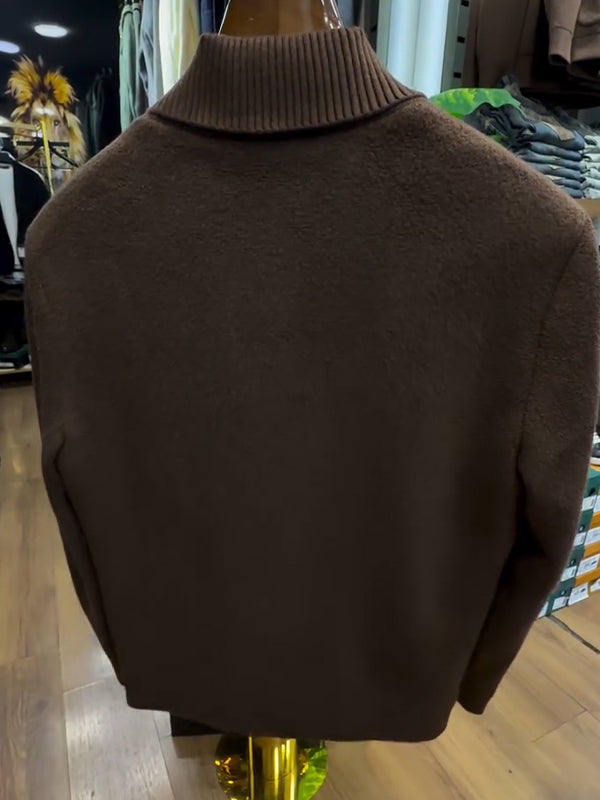 Men Lapel Temperament Casual Plush Jacket