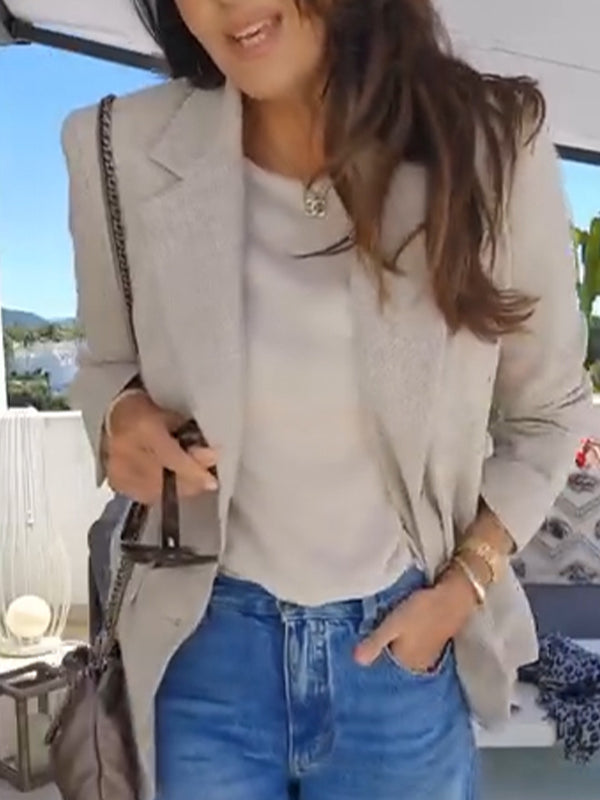 Ladies Lapel Temperament Commuter Jacket