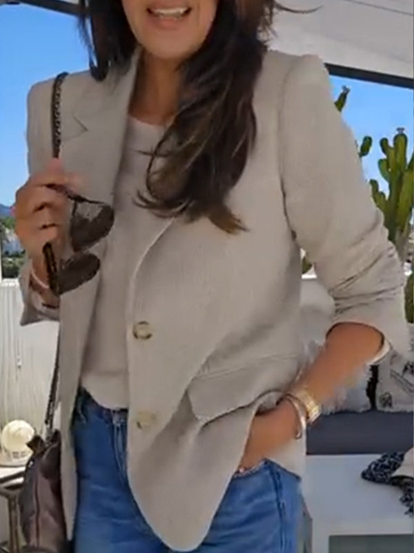 Ladies Lapel Temperament Commuter Jacket