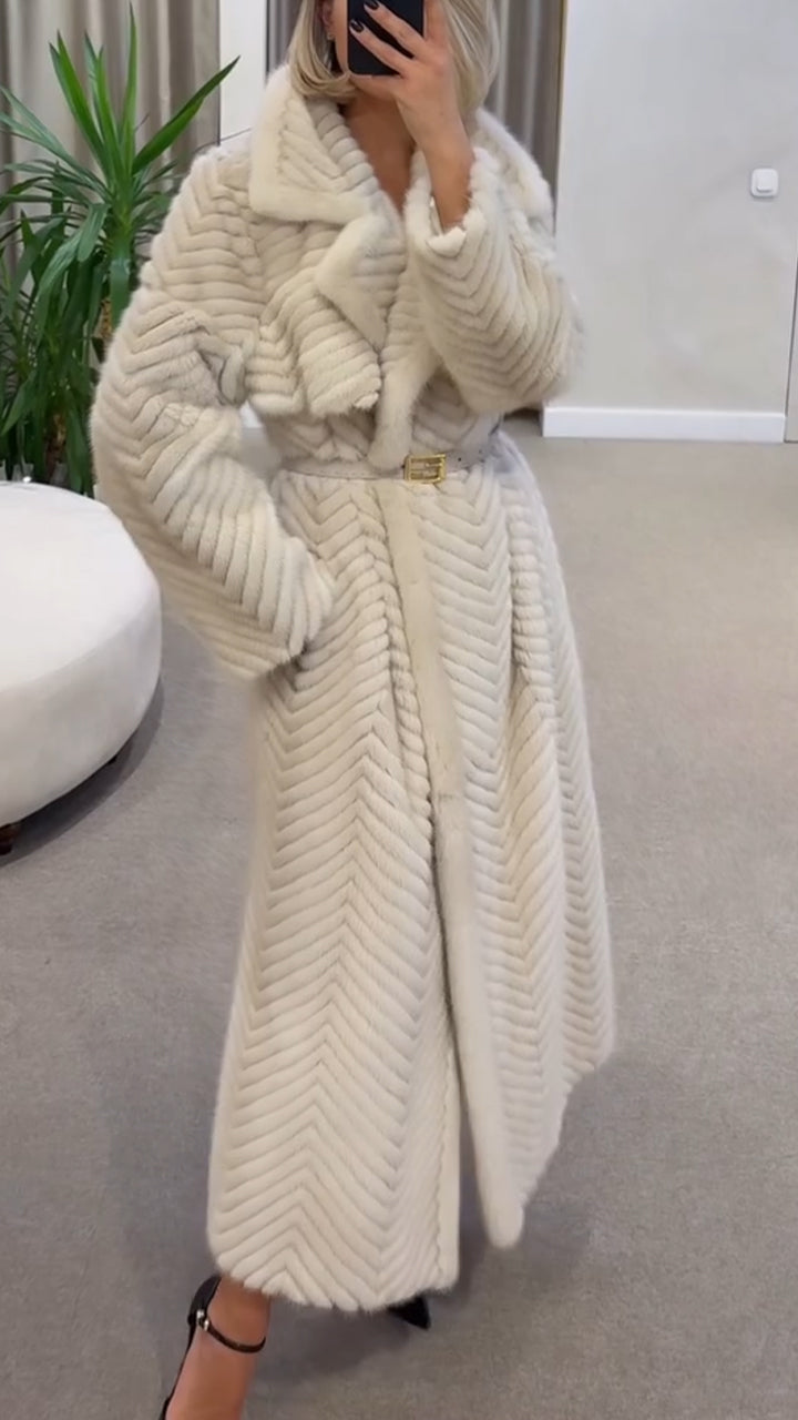 Womens Collar Solid Color Casual Plush Coat