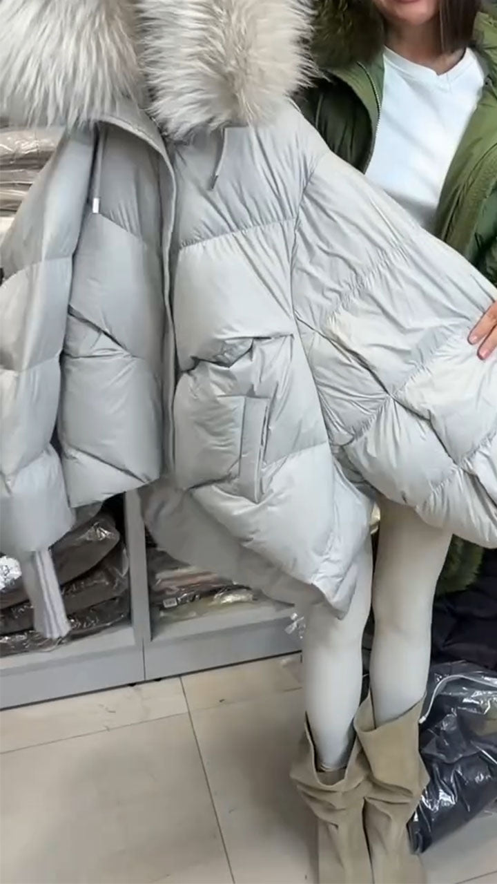 Womens Hooded Plush Casual Cotton Jacket