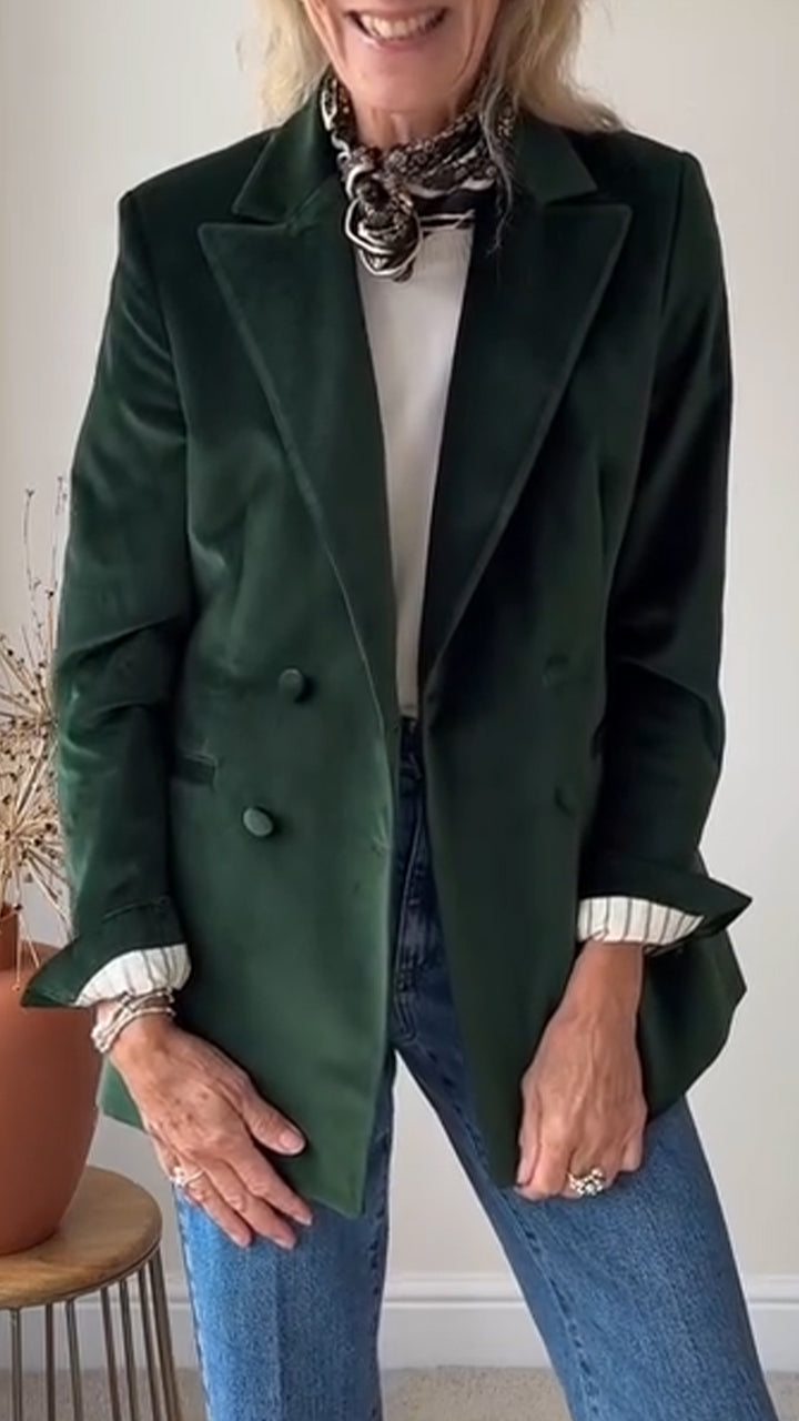 Women Laple Collared Temperament Commuter Jacket