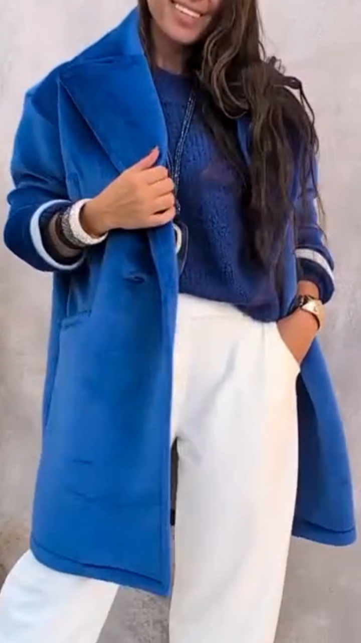 Women Lapel Temperament Casual Coat